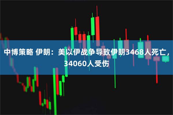 中博策略 伊朗：美以伊战争导致伊朗3468人死亡，34060人受伤